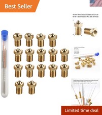 16Pcs V6 Nozzles kit Compatible for E3D V5 V6 Hotend, V6 Nozzle 0.2/0.3/0.4/0... picture