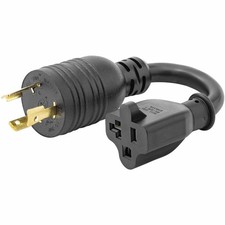 StarTech 6in (15cm) Heavy Duty Power Cord, NEMA L5-20P to NEMA 5-20R picture