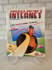 America Online AOL 3.5” Floppy Disk Ver. 2.5 Macintosh 1994 RARE w Book SEALED picture