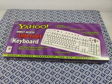 Yahoo Direct Access Internet Keyboard Vintage 1999 New In Original Box picture