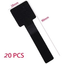 20pcs Reusable Cable Ties Self Adhesive Cord Organizer Adjustable Desk Straps picture