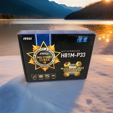 MSI H81M-P33 M-ATX Intel LGA 1150 DDR3 Motherboard OPEN BOX picture
