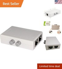 Metal Mini 2-Port RJ45 Switch -Effortless Connectivity for Home and Office picture