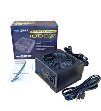 SHARK 1000W Black ATX12V EPS12 Silent 120mm Fan Gaming PC 2x PCIE Power Supply picture