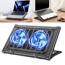 10-16 inch Laptop Cooling Pad Stands 6 Adjustable Height with 2 Silent USB Fans picture