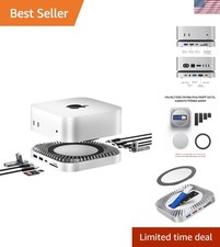 Versatile Mac Mini Docking Station - Supports 8TB SSD, 10 USB Ports, 4K HDMI picture
