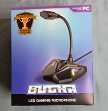 Bugha LED Gaming Microphone RGB LED Light Freestanding USB On/Off, Adjustable picture