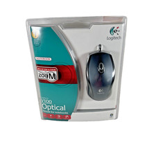 NEW SEALED Logitech V100 3Button USB Optical Mouse Tilt Wheel & Zoom NOTEBOOKS picture