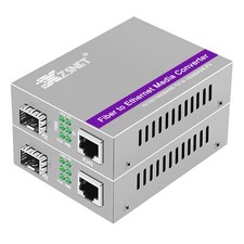 A Pair of Gigabit SFP to RJ45 Converter, Fiber to Ethernet Media Converter wi... picture