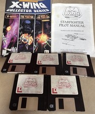 Vintage Star Wars X-Wing Disk Set With Instruction Manual & Pilot Manual picture