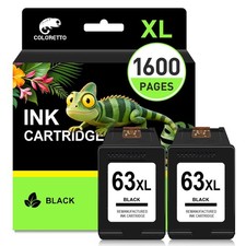63XL Black Ink Cartridge for HP Ink 63 HP63 Black Printer Ink Combo pack | Of... picture