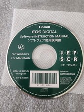 Genuine Canon EOS Digital Software Instruction Manual CD-ROM CT1-7195-001 picture