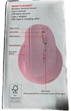New Bluetooth Mouse Meetion Rt Handed Ergonomic Vertical 2.4G Bluetooth BTM010R picture