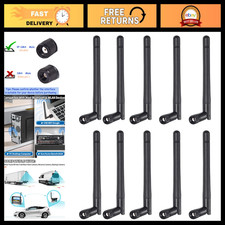Dual Band WiFi Antenna 2.4GHz 5GHz 3dBi MIMO RP-SMA Male (10-Pack) for Router, U picture