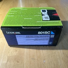 Genuine Lexmark (801SC) 80C1SCO Cyan Standard Yield Return Program Toner NIB picture