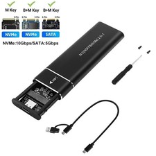 M.2 NVMe/NGFF SATA SSD to USB3.1 External SSD Reader Converter Adapter Enclosure picture