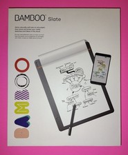 New Wacom Bamboo Slate Large A4 Drawing Tablet Paper Pad Stylus CDS810S Smartpad picture