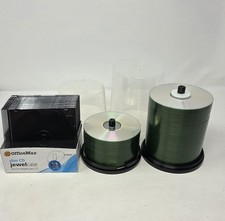 Lot of 145 Blank CD-R Discs Maxell Memorex 700MB 80 Min Spindles + 11 Slim Cases picture