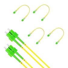 5Pcs 0.3 Meter Fiber Optic Patch Cord SC APC to SC APC, Duplex Single Mode Fi... picture