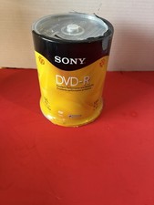Sony DVD-R 4.7GB 120 Min 100 Pack 4.7GB 1-16X Optical Media Storage Sealed New picture