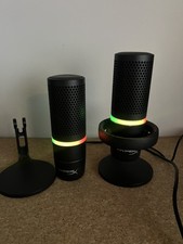 Two HyperX DuoCast USB Condenser Mic RGB Tap-to-Mute Cardioid picture