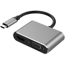 4XEM 4XUSBCHUB05 USB C Dock With HDMI VGA And Power Delivery picture