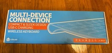 iClever IC-BK10 Silver Multi Device Ultra Slim Rechargeable Wireless Keyboard picture