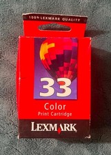Lexmark 33 Genuine Color Inkjet Cartridge 18C0033 for P300 P900 X3300 Series picture
