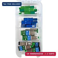 Bulkhead Fiber Optic Adapter Kit - 4 Piece Fiber Adapter Kit for SC picture