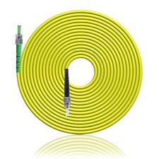20M 66FT ST/APC to ST/UPC Single Mode Simplex Fiber Optic Patch Cable Cord LSZH picture
