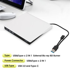 2 IN 1 USB&Type-c External  Disc Writer + Reader Burner for Mac Windows picture