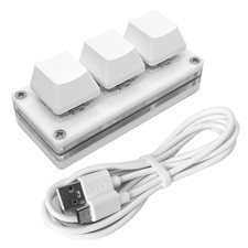 QINIZX Mini 3-Key Macro Keyboard Programmable RGB picture