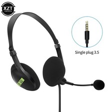 USB Headset Headphone With Microphone Noise Cancelling For PC Computer Call Chat picture