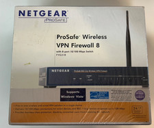 Sealed NOS, NETGEAR ProSafe 802.11g Wireless VPN Firewall 8 FVG318 onD picture