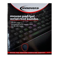 Innovera Mouse Pad / Gel Wrist Rest Combo, Comfort Non-Slip Rubber Back NEW BOX picture