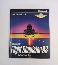 Microsoft Flight Simulator 98 Pilot’s HANDBOOK  ONLY - *VINTAGE* 1998 picture