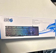 Bto K104 Gaming Wired USB 2.0 Backlit Keyboard English QWERTY Black picture