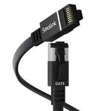 Ethernet Cable 50 ft, Cat 8 Ethernet Cable with 40Gbps Braid Flat Cat8 50ft picture