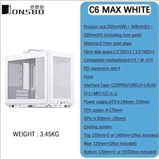 JONSBO C6 MAX MicroATX PC Case Mesh Tool-Free Side Panel Window Black picture