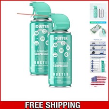 Multifunctional Compressed Air Duster 3.5oz, 2-Pack for Safe Electronics Care picture