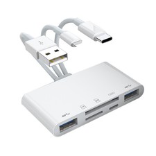 Portable 5-in-1 Memory Card Reader USB OTG Adapter SD Card Reader for iPhone picture