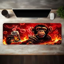 1 Large-sized Esports Gaming Mouse Pad Featuring a Playful Illustration of a F picture