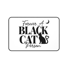 Halloween Black Cat Silhouettes Desk Mat Cat Illustration Cat Lover Mousepad HC2 picture