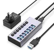 ACASIS Powered USB Hub 7 Ports USB 3.0 Data Hub 12V/2A, Individual On/Off Switch picture