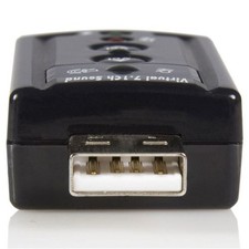 StarTech ICUSBAUDIO7 Virtual 7.1 Channel USB Stereo Audio External Sound Card picture