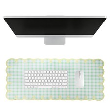 Scalloped Desk Mat, 35.4 x 15.7