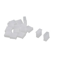 15 Pcs Plastic Anti Dust White USB Port Cover Caps for USB 2.0 Type A Male Port picture