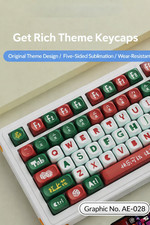 Mahjong Theme Mechanical Keyboard Keycap Set Cute Custom Artisan Style Keycaps picture