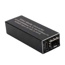 Mini RPOE 1.25G Media Converter Slot SFP Transceiver Module 5V DC Type-C input picture