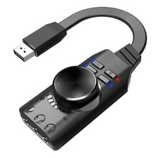 USB 2.0 External Sound Virtual 7.1 Channel Sound Card 3.5mm Audio Plug Adapter picture